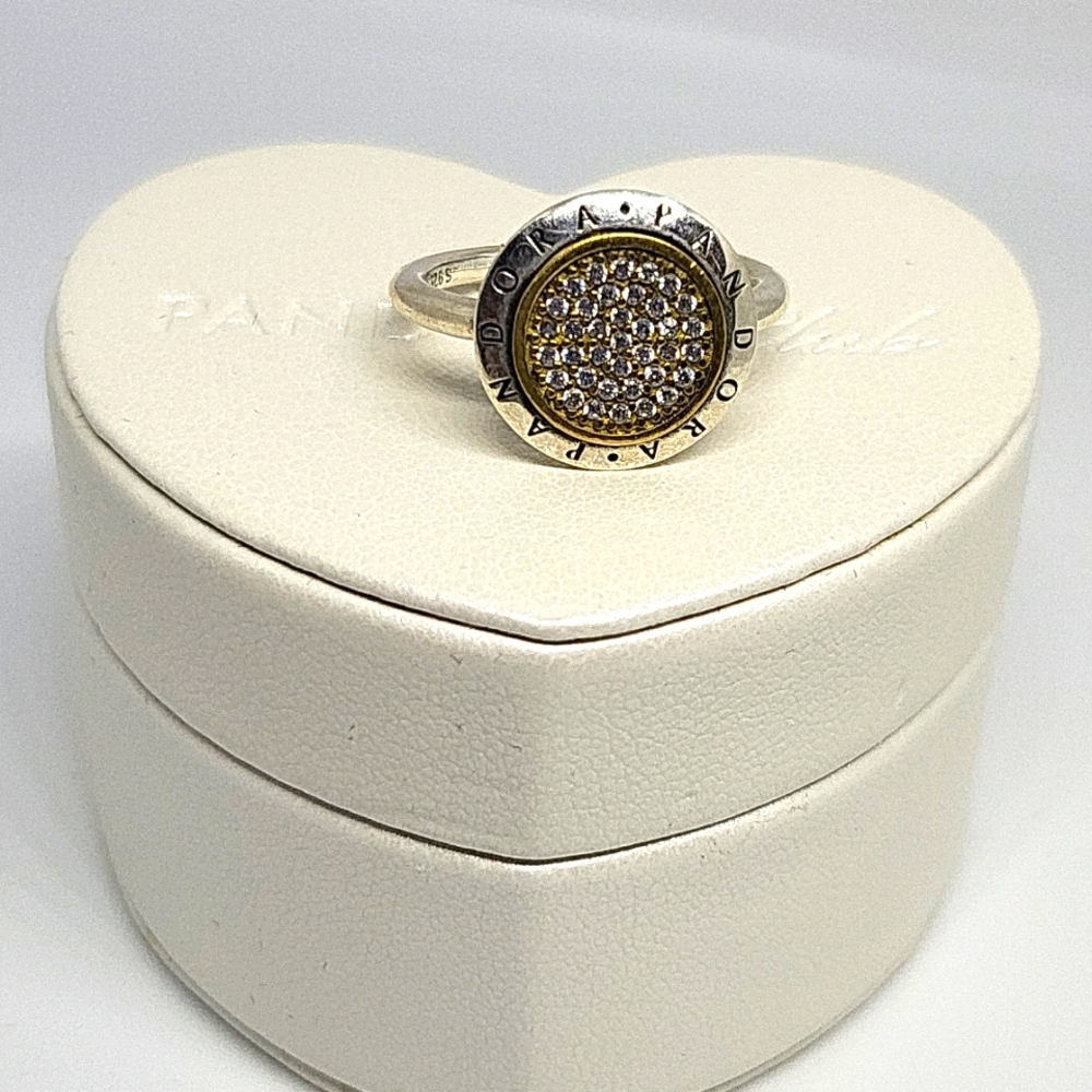 Pandora Ring silver with gold signature
